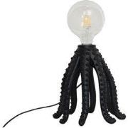 Octopus Lamp-22x25cm-Incl. grote gloeilamp-Polyresin-Zwart-Housevitami...