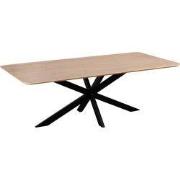 QUVIO Eettafel Sofia - Rechthoekig - Mangohout -180×90 cm - Naturel