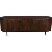 Tv-meubel Mangohout Donkerbruin - 170x45x57cm - 3 Deuren - Tora