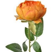 Clayre & Eef Kunstbloem Roos 62 cm Geel Kunststof