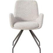 PTMD - Eetkamerstoel Athena - Beige - 63x60x86.5cm