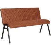 LABEL51 Eetkamerbank Matz - Cognac - - 145 cm
