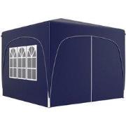 Partytent 300x300 cm met zijwanden - Donkerblauw