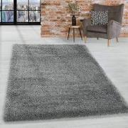 Luna Hoogpolig Lichtgrijs vloerkleed - Geo - 160 X 230 CM