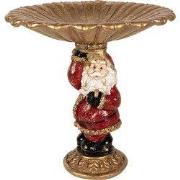 Clayre & Eef Kerstdecoratie Beeld Kerstman 24x19x24 cm Goudkleurig Kun...