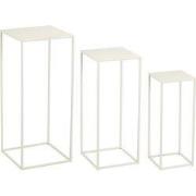 Mica Decorations Quinty Bijzettafel - Set van 3 - L30 x B30 x H70 cm -...