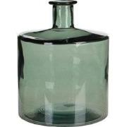 Mica Decorations Guan Fles Vaas - H26 x Ø21 cm - Gerecycled Glas - Gro...