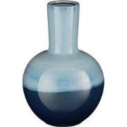 Mica Decorations Holm Vaas - H42 x Ø29 cm - Keramiek - Blauw