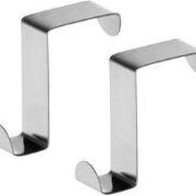 RVS Deurhaak Set - 6 Stuks Deurhaken