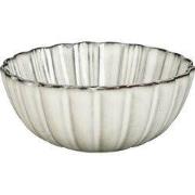Mica Decorations Corfu Schaal - H9 x Ø17 cm - Keramiek - Grijs
