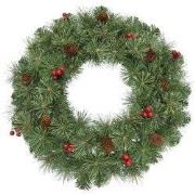 Black Box Trees Warth kerstkrans met decoratie - groen TIPS 115 - Ø60c...