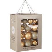 Mica Decorations Kerstballen Set - 26 Stuks - Ø7 cm - Glas - Goud