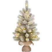 Black Box Trees Nagoya Kerstboom met Verlichting in Jute Zak - Groen F...