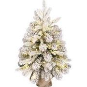 Black Box Trees Grimshaw kerstboom met burlap Dual Led groen frosted w...