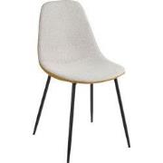 Mica Decorations Tallos Eetkamerstoel - Gerecycled Polyester - Beige, ...