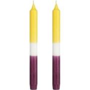 Mica Decorations Dip-dye Dinerkaars - Set van 2 - H25 cm - Geel