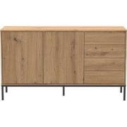 Buffet met 2 deuren en 4 lades L140 cm - LENNY