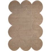 MALVAN - Vloerkleed - Taupe - 160 x 200 cm - Wol