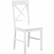 BARLEE - Eetkamerstoel set van 2 - Wit - MDF