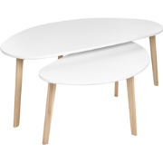 FLY - Salontafel set van 2 - Wit - MDF