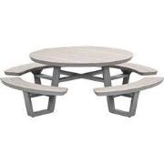 Bell aluminium picknick set rond - Ø148 cm - taupe