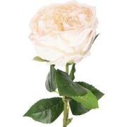Clayre & Eef Kunstbloem Roos 43 cm Wit Kunststof