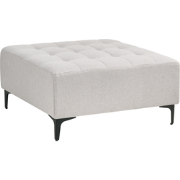 ABERDEEN - Ottomaan - Lichtgrijs - Stof