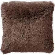 FLUFFY - kussenhoes 60x60 cm - superzacht - XL kussenhoes - Chocolate ...