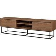 TV-meubel 2 vakken 2 laden walnootdecor L180 cm - Rodez