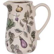 Clayre & Eef Decoratie Kan 16x12x18 cm Beige Keramiek Groenten