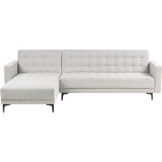 ABERDEEN - Hoekbank - Lichtgrijs - Rechtszijdig - Stof