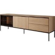 Meubella - Vicious - TV-Meubel met LED - Eiken - 197x41x62 cm