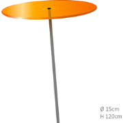 Zonnevanger 1 stuk Oranje medium 120x15 cm Cazador Del Sol