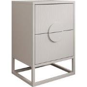 Meubella - Nachtkastje Allegany - Wit - 38 cm