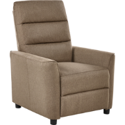 SANDE - Relaxfauteuil - Bruin - Polyester