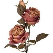 Clayre & Eef Kunstbloem Roos 70 cm Roze Kunststof