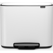 Bo Pedaalemmer, met 3 binnenemmers, 3 x 11 liter - White