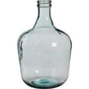 Mica Decorations Diego Fles Vaas - H42 x Ø27 cm - Gerecycled Glas - Tr...