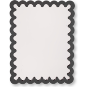 Mirror - Wavey - Black - MDF - 33x43x1.5cm