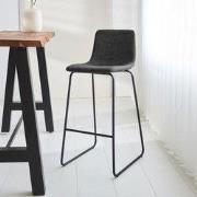 Industriële Barkruk Antraciet Brentt - Zithoogte 76 cm - Zonder Armleu...