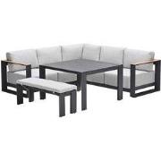 Garden Impressions Malakka lounge dining set 5-delig - valley sand - l...