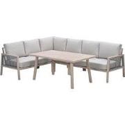 Garden Impressions San Capri lounge dining set 5-delig links - light o...