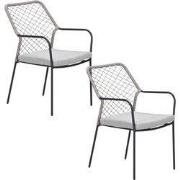 Garden Impressions Ross tuinstoel natural sand - 2 stuks