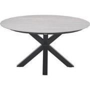 Lowland tafel - Ø150 cm - carbon black - Centostone Napoli sand