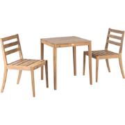 CHIOGGIA - Bistroset met stoelen - Lichtbruin - Acaciahout