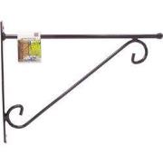 3 stuks - Muurhaak decoratief met knop grijs h31 x 39cm