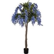 Clayre & Eef Kunstboom 40x40x170 cm Blauw Kunststof