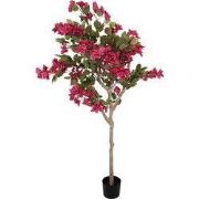 Clayre & Eef Kunstboom Bougainvillea 55x55x130 cm Roze Kunststof