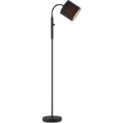 Moderne Vloerlamp - 20/20/120cm - Zwart metalen Staande Leeslamp met Z...