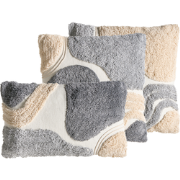 ALSTONIA - Sierkussen set van 3 - Grijs/Beige - Katoen